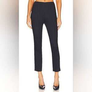 VERONICA BEARD Honolulu Linen Pants Navy Women's 6 Designer Minimalist Career